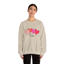 Load image into Gallery viewer, Love Hearts Crewneck Sweatshirt Valentine's Day