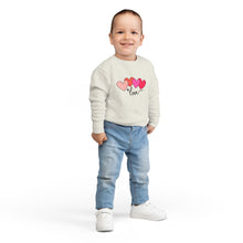 Load image into Gallery viewer, Toddler Sweatshirt — Pink Heart "Love" Pullover (Valentine’s Day Kids Gift) Family Matching