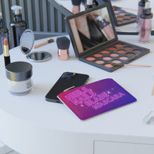 Load image into Gallery viewer, K-pop Demon Hunters Mini Clutch Bag β Neon "Heels, Nails, Blade, Mascara" Cosmetic Zip Pouch