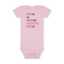 Load image into Gallery viewer, It's Me I'm Your Valentine baby onesie, Valentine's Day infant bodysuit