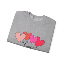 Load image into Gallery viewer, Love Hearts Crewneck Sweatshirt Valentine's Day