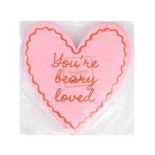 Load image into Gallery viewer, Valentine's Day Beary Loved Heart Shaped Cocktail Napkins