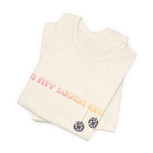 Load image into Gallery viewer, In My Lover Era T-Shirt β Retro Pastel Text with Dice Graphic