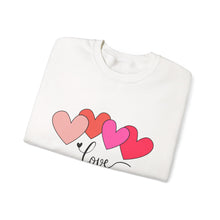 Load image into Gallery viewer, Love Hearts Crewneck Sweatshirt Valentine's Day