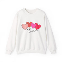 Load image into Gallery viewer, Love Hearts Crewneck Sweatshirt Valentine's Day