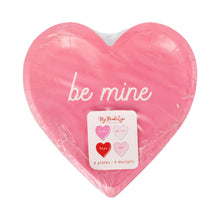Load image into Gallery viewer, Conversation Heart Shaped Plate Set