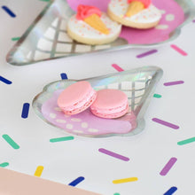 Load image into Gallery viewer, Small Ice Cream Cone Disposable Paper Party Plates