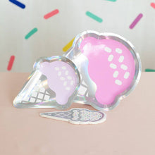 Load image into Gallery viewer, Small Ice Cream Cone Disposable Paper Party Plates