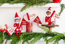Load image into Gallery viewer, Elf Mini Felt Pennant Flags
