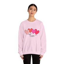 Load image into Gallery viewer, Love Hearts Crewneck Sweatshirt Valentine's Day

