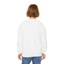 Load image into Gallery viewer, Youth Crewneck Sweatshirt — Pink Heart 'Love' Graphic Valentine's Pullover Family Matching
