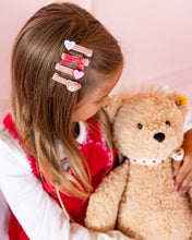 Load image into Gallery viewer, Valentine's Day Beary Loved Hair Clips
