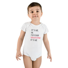 Load image into Gallery viewer, It's Me I'm Your Valentine baby onesie, Valentine's Day infant bodysuit
