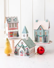Load image into Gallery viewer, Village Christmas Paper House Decoration
