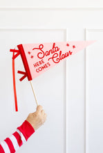 Load image into Gallery viewer, Whimsy Santa Felt Pennant Banner

