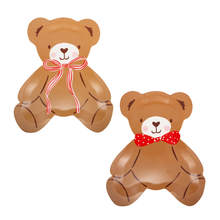 Load image into Gallery viewer, Occasions Beary Loved Teddy Bear Shaped Plate Set
