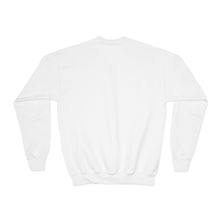 Load image into Gallery viewer, Youth Crewneck Sweatshirt — Pink Heart 'Love' Graphic Valentine's Pullover Family Matching
