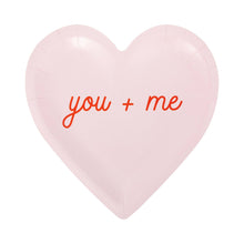 Load image into Gallery viewer, Conversation Heart Shaped Plate Set
