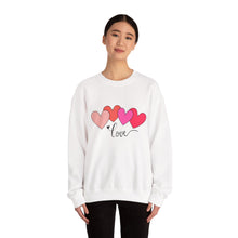 Load image into Gallery viewer, Love Hearts Crewneck Sweatshirt Valentine's Day
