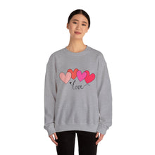 Load image into Gallery viewer, Love Hearts Crewneck Sweatshirt Valentine's Day
