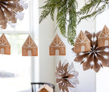 Load image into Gallery viewer, Gingerbread Felt Gingerbread House Banner
