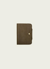 Load image into Gallery viewer, Leather Snap Passport Travel Wallet: Tan
