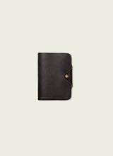 Load image into Gallery viewer, Leather Snap Passport Travel Wallet: Tan
