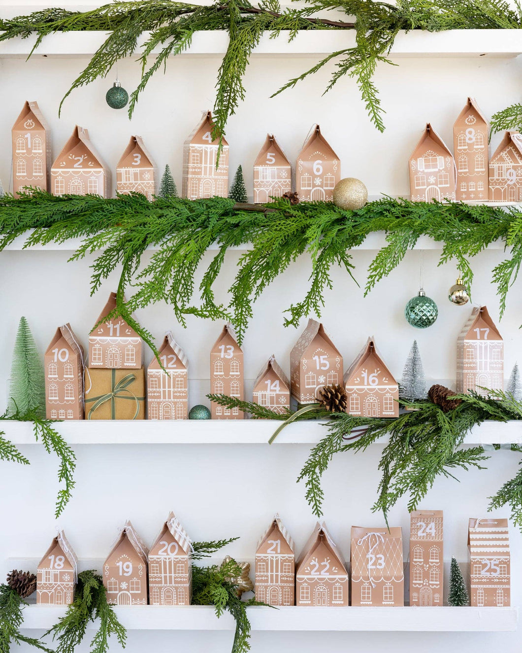Gingerbread Advent Boxes