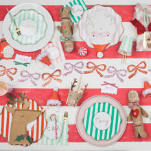 Load image into Gallery viewer, Striped Christmas Side Plates

