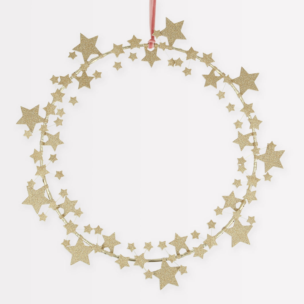 Sparkly Star Wreath