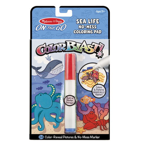 ColorBlast Sea Life No Mess Coloring Pad