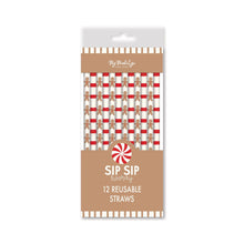 Load image into Gallery viewer, Gingerbread Reusable Straws
