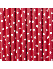 Load image into Gallery viewer, Red &amp; White Paper Straws - Lemonade Party Box
