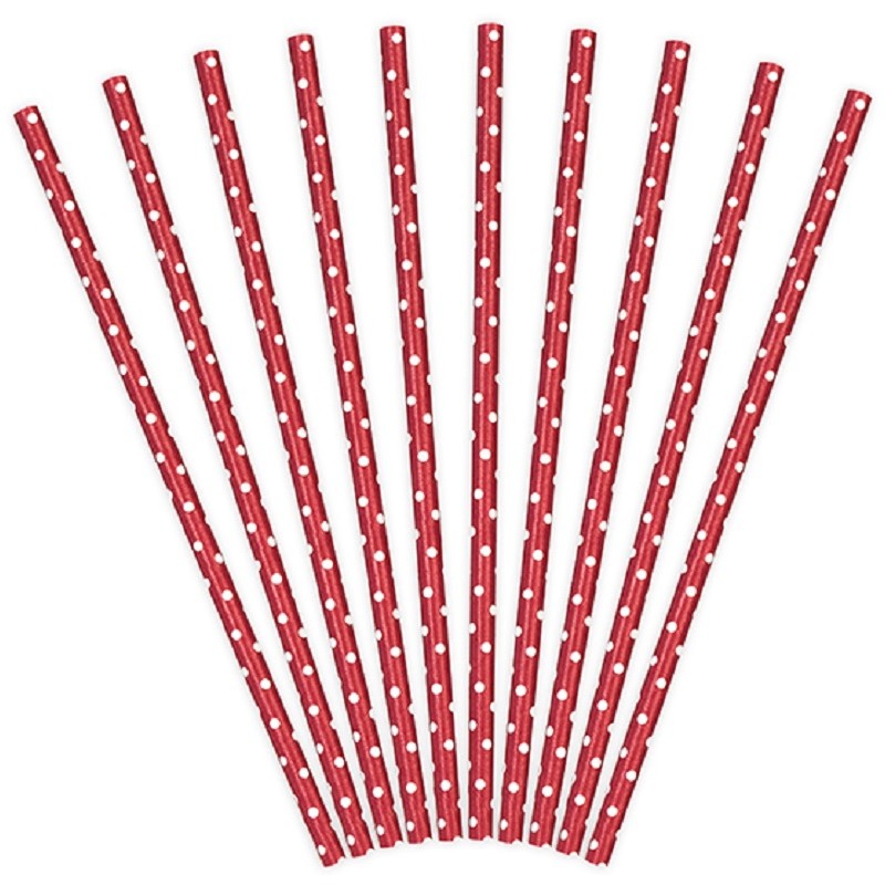 Red & White Paper Straws - Lemonade Party Box