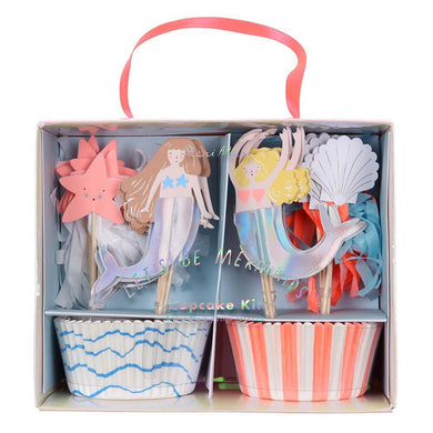 Meri Meri Let's Be Mermaid Cupcake Kit - Lemonade Party Box