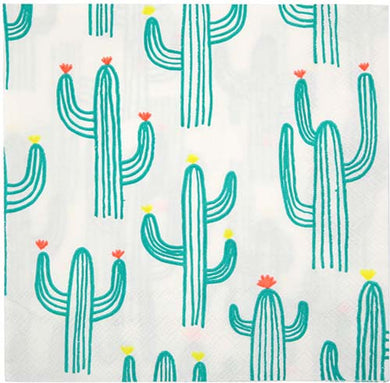 Meri Meri Cactus Paper Napkin - Lemonade Party Box