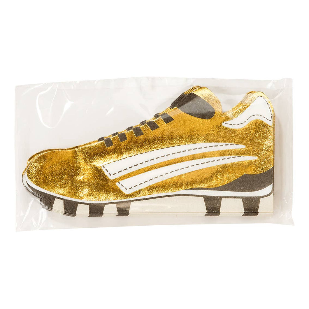 Party Champions Soccer Cleat Shaped Napkins - 8 Pack - Lemonade Party Box