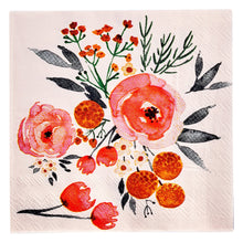 Load image into Gallery viewer, Blush Bouquet Cocktail Napkins
