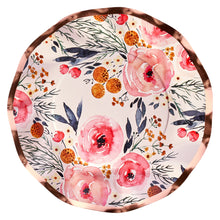 Load image into Gallery viewer, Blush Bouquet Wavy Side Plates
