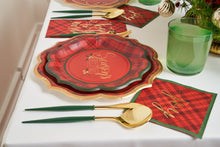 Load image into Gallery viewer, Reusable Bella Emerald and Gold Cutlery Set
