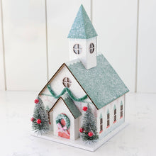 Load image into Gallery viewer, Village Christmas Paper Church Decoration
