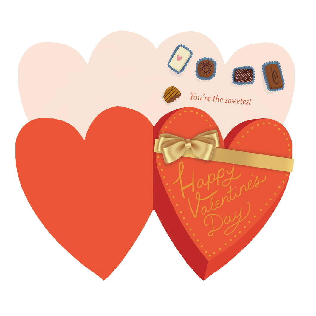 Die Cut Chocolate Box card