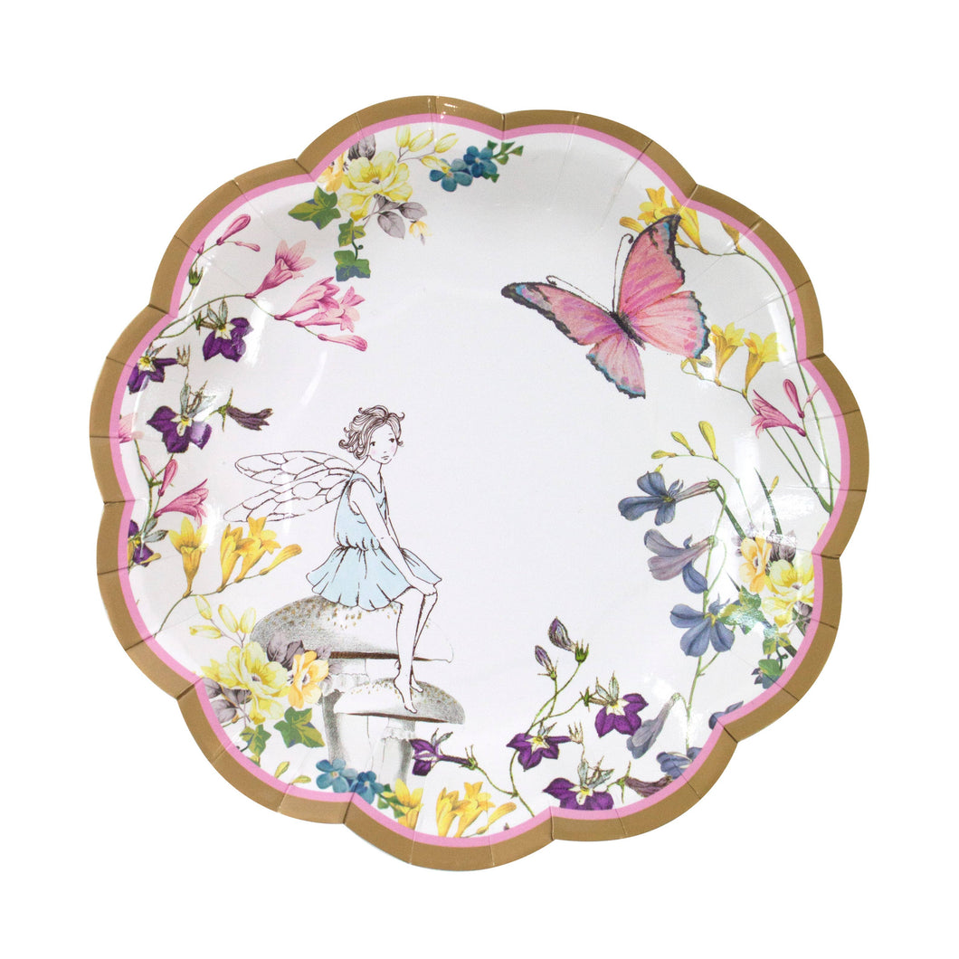 Scallop Edge Fairy Small Plates - 12 Pack