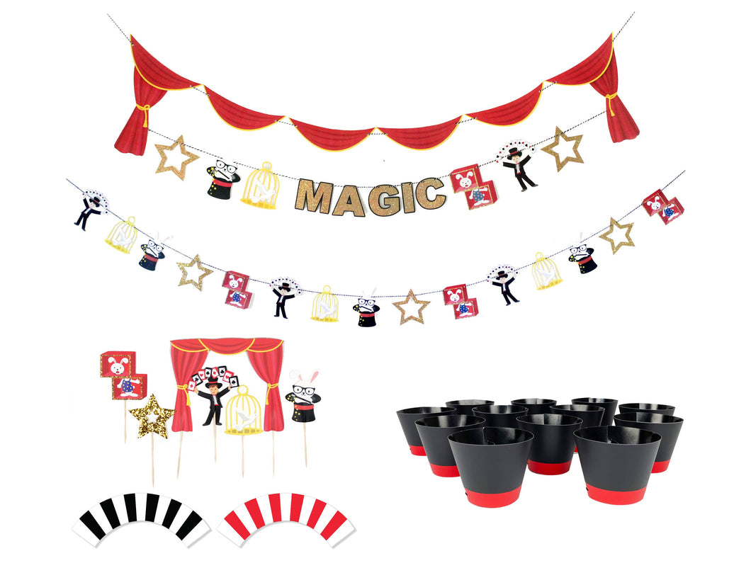 Magic Show - Birthday Party Decoration Kit