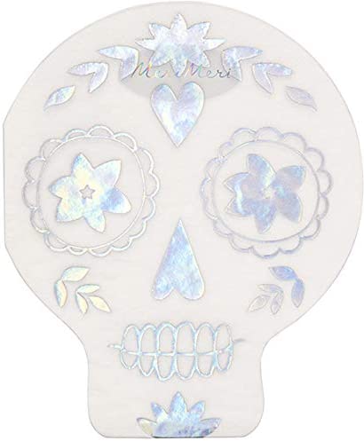 Meri Meri Holographic Sugar Skull Napkins (large)
