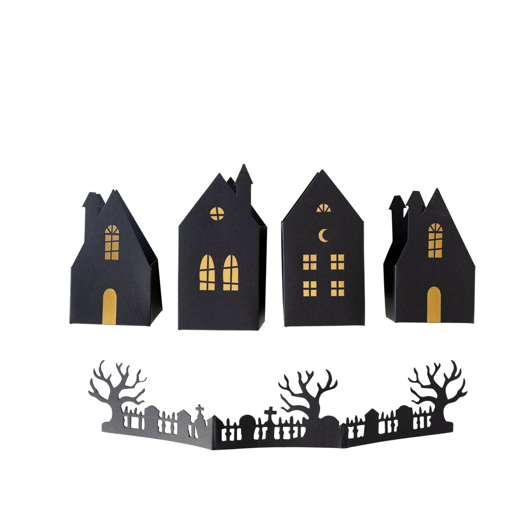 Halloween Haunted Village 3D Tabletop Decor