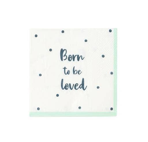 Born To Be Loved Canape Napkin - Lemonade Party Box