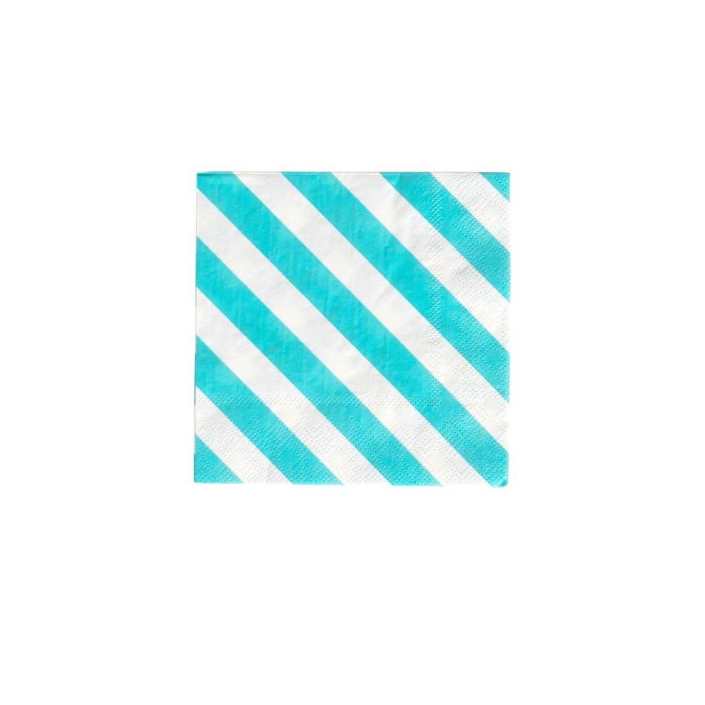 Oh Happy Day Striped Cocktail Napkins