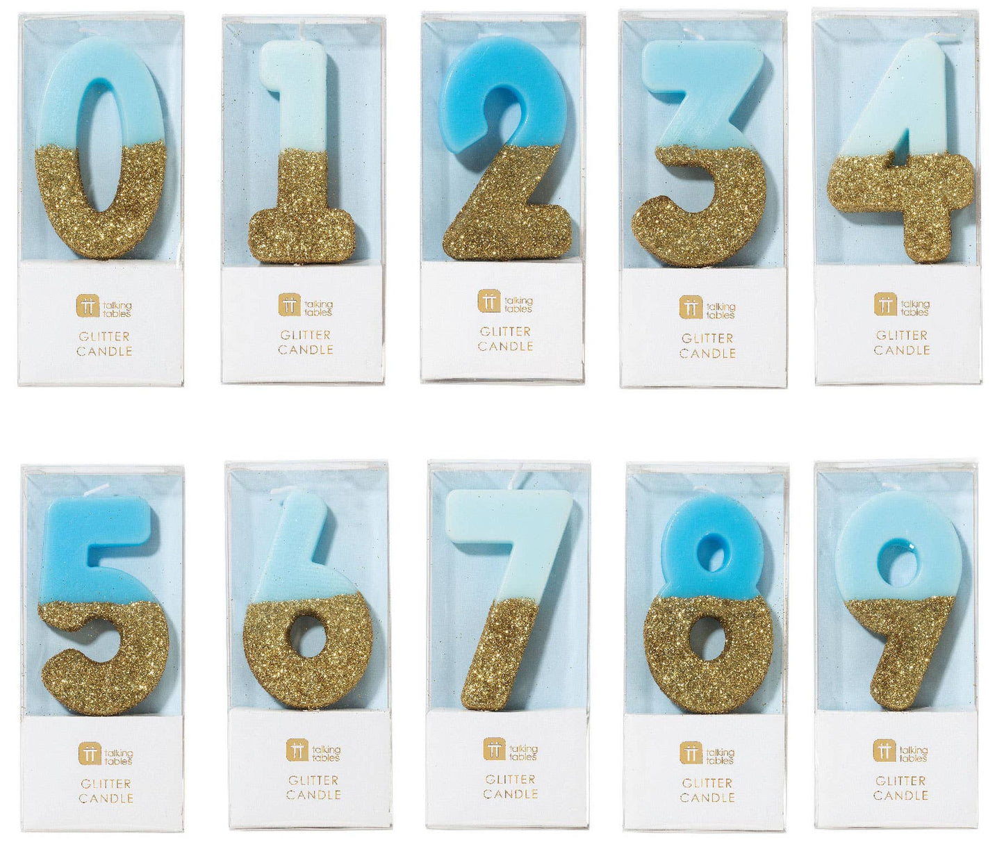 We Heart Birthdays Blue Number Candle - Lemonade Party Box