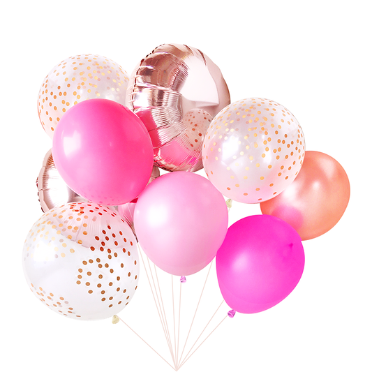 Balloon Bouquet - Pink Party - Lemonade Party Box